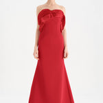 Bust Detailed Strapless Evening Dress - 26102C
