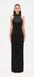 Halter Yaka Kristal İşleme Detaylı Abiye Elbise - 26181C