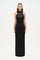 Halter Yaka Kristal İşleme Detaylı Abiye Elbise - 26181C