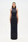 Halter Yaka Kristal İşleme Detaylı Abiye Elbise - 26181C