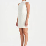 Halter Yaka Mini Abiye Elbise - 26061C