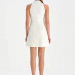 Halter Yaka Mini Abiye Elbise - 26061C