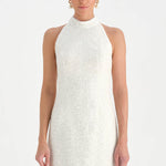 Halter Yaka Mini Abiye Elbise - 26061C