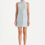 Halter Yaka Mini Abiye Elbise - 26061C