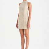 Halter Yaka Mini Abiye Elbise - 26061C