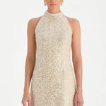 Halter Yaka Mini Abiye Elbise - 26061C