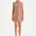 Halter Yaka Mini Abiye Elbise - 26061C