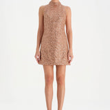 Halter Yaka Mini Abiye Elbise - 26061C