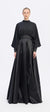 Embroidery Detailed Satin Hijab Evening Dress - 2009C