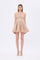 İşlemeli Kumaş Straplez Mini Abiye Elbise - 9318C