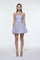İşlemeli Kumaş Straplez Mini Abiye Elbise - 9318C