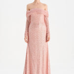 Straplez Taşlı Abiye Elbise - 26051C