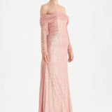 Straplez Taşlı Abiye Elbise - 26051C