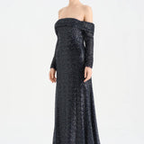 Straplez Taşlı Abiye Elbise - 26051C