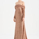 Straplez Taşlı Abiye Elbise - 26051C