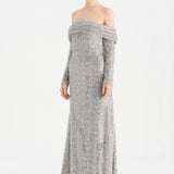 Straplez Taşlı Abiye Elbise - 26051C