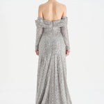 Straplez Taşlı Abiye Elbise - 26051C