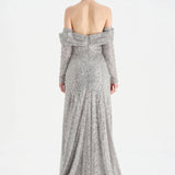 Straplez Taşlı Abiye Elbise - 26051C