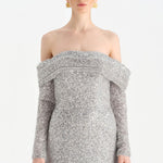 Straplez Taşlı Abiye Elbise - 26051C