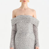 Straplez Taşlı Abiye Elbise - 26051C