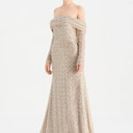 Straplez Taşlı Abiye Elbise - 26051C