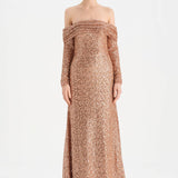 Strapless Evening Dress with Stones - 26051C