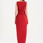 Anvelop Kesim Broş Detaylı Abiye Elbise - 26157C