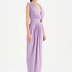 Anvelop Kesim Broş Detaylı Abiye Elbise - 26157C