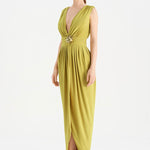 Anvelop Kesim Broş Detaylı Abiye Elbise - 26157C