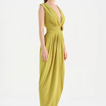 Anvelop Kesim Broş Detaylı Abiye Elbise - 26157C