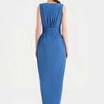 Anvelop Kesim Broş Detaylı Abiye Elbise - 26157C