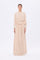 Stone Embroidery Detailed Long Sleeve Chiffon Evening Dress - 9118C