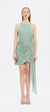 Taşlı Drape Detaylı Mini Abiye Elbise - 9009C