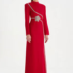 Taş İşlemeli Tesettür Abiye Elbise - 26186C