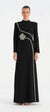 Tesettür Taş İşleme Detaylı Abiye Elbise - 26186C