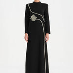 Taş İşlemeli Tesettür Abiye Elbise - 26186C