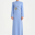 Taş İşlemeli Tesettür Abiye Elbise - 26186C