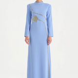 Taş İşlemeli Tesettür Abiye Elbise - 26186C