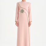 Taş İşlemeli Tesettür Abiye Elbise - 26186C