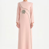 Taş İşlemeli Tesettür Abiye Elbise - 26186C