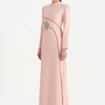 Taş İşlemeli Tesettür Abiye Elbise - 26186C