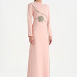 Taş İşlemeli Tesettür Abiye Elbise - 26186C