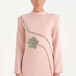 Taş İşlemeli Tesettür Abiye Elbise - 26186C