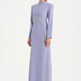 Taş İşlemeli Tesettür Abiye Elbise - 26186C