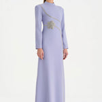 Taş İşlemeli Tesettür Abiye Elbise - 26186C