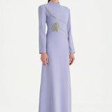 Taş İşlemeli Tesettür Abiye Elbise - 26186C