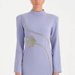 Taş İşlemeli Tesettür Abiye Elbise - 26186C