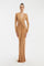 Long Sleeve Draped Long Evening Dress - 3011C
