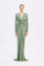 Long Sleeve Draped Long Evening Dress - 3011C