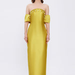 Flared Crepe Long Evening Dress - 2028C
